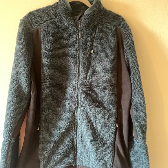 Uppi Men's Performance Fleece Zip Up Dark-Blue Jacket in size L NWOT - Picture 7 of 13